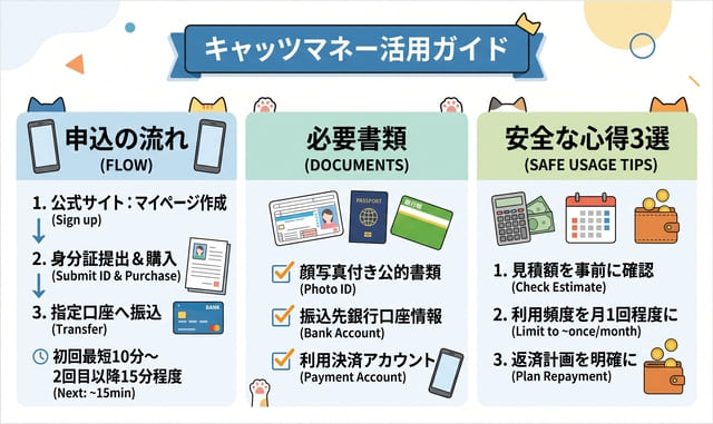 キャッツマネーの申込手順と安全に使うポイント
