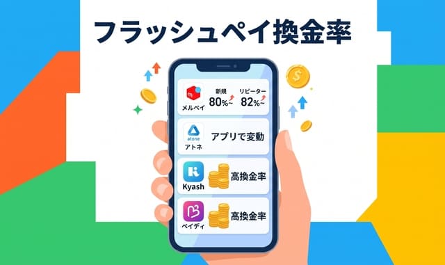フラッシュペイのメルペイ・アトネの換金率
